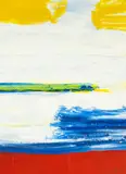 Red Stripe by Prudence Walters, acrylic, offered Mar 2025