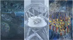 Chair A by Philip Muirden, oil on canvas, sold Mar 2025