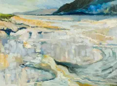 Water Shimmering, Portmeirion by Howard Coles, oil on card, offered Mar 2025