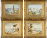 Rome by Andrea Vasari, watercolor, sold Mar 2025