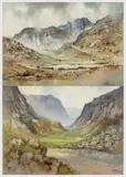 Llanberis Pass, N. Wales by G.V. Gadd, watercolour, offered Mar 2025
