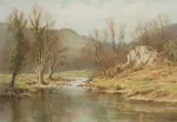 Probably north Wales by Tom Clough, watercolour, offered Mar 2025