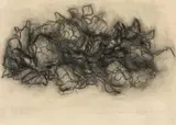 Flowers by Michael Crowther, charcoal on paper, offered Mar 2025