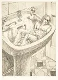 The Song of the Overflow by Susan Adams, 2001, etching, offered Mar 2025