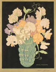Untitled by Hall Thorpe, woodcut, sold Mar 2025