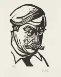 Limited edition by Kyffin Williams, linocut, sold Mar 2025
