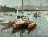Untitled by Albert Lawrence Hammonds, oil on canvas, sold Mar 2025