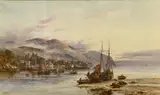 Conwy Castle by Stuart Lloyd, watercolour, offered Mar 2025