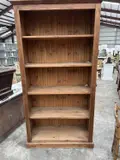 212 (h) x 106 (w) x 40cms (d) Provenance: The Cornelia Bayley Collection by Modern Pine Bookcase, sculpture, sold Mar 2025
