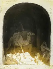 Arabia Felix by Lucy Willis, 1990, print, offered Feb 2025