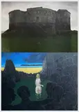 Stack Rock by Philip Muirden, oil on canvas, sold Jan 2025