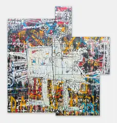 Radar Lover by Neale Howells, mixed media on wood, sold Jan 2025
