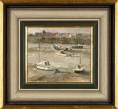 Untitled by Leonard Beard, oil on board, sold Jan 2025
