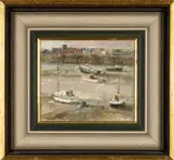 Untitled by Leonard Beard, oil on board, sold Jan 2025