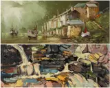 mousehole by Jack R. Mould, oil on canvas, sold Jan 2025