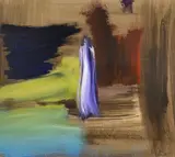 Untitled by Prudence Walters, watercolour & acrylic, sold Jan 2025