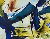 Untitled by Prudence Walters, watercolour & acrylic, sold Jan 2025