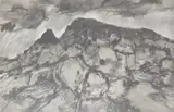 The Holy Mountain by Chris Griffin, charcoal, sold Nov 2024