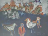 The Holy Six by Mike Jones, mixed media, sold Nov 2024