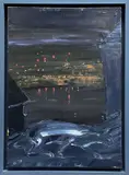 The Penarth Prowler by Richard O'Connell, oil on canvas, sold Nov 2024