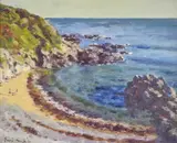 Bracelet Bay, The Gower by David Griffiths, oil on canvas, sold Nov 2024