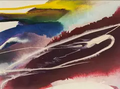 oil on canvas - 'Phen(omenon) ... Web', signed, further by Paul Jenkins, oil on canvas, offered Nov 2024