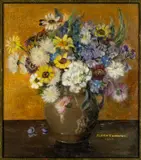 Untitled by Flora Tomkins, 1928, oil, sold Nov 2024