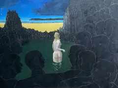 The Elders by Philip Muirden, oil on canvas, offered Nov 2024