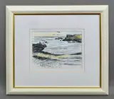 Anglesey Beach Study II by Donald McIntyre, pencil and crayon on paper, sold Oct 2026