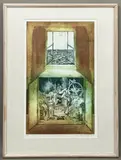 Inside & Outside by Mila Judge, 2000, etching, sold Oct 2026
