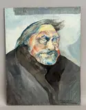 Portrait of a gentleman by Rita Smith, oil on board, offered Aug 2026