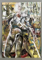 Abstract figural work by Cecilia Holmes, oil, sold Aug 2026