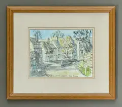 Sheep Street, [Chipping] Campden - late Autumn by Ann Todd, watercolour, sold Aug 2026