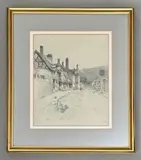 High Street by Marjorie Bates, watercolour and charcoal, sold Aug 2026