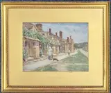 Broadway by George Frank Nicholls, watercolor, sold Aug 2026