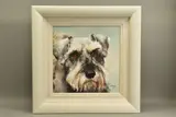 Schnauzer by Al Knight, oil on canvas, offered Apr 2022