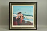 La caleta by Christian Hook, print on board, sold Apr 2022