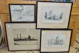 Untitled by Francis Seymour Haden, etching, sold Apr 2022