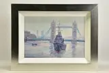 Tower bridge by Lana Okiro, oil, sold Mar 2022