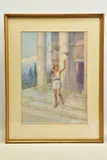 Scene from the ion by euripides by Beatrice Emma Parsons, watercolour on paper, sold Mar 2022