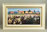 Campo bianco by Bruno Tinucci, oil on canvas, sold Mar 2022