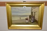 Idle moments by Thomas Morris Ash, oil on canvas, sold Mar 2022