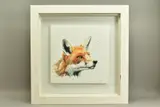 A study of the head of a fox by Sarah Stokes, watercolour on paper, sold Mar 2022