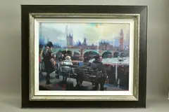 Embankment by Christian Hook, print, sold Mar 2022