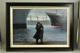 Passing ships by Kevin Day, oil on canvas, sold Mar 2022