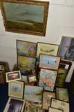 to include an impressionist coastal landscape, unsigned oil on board, by Paintings And Prints Etc, oil on board, sold Mar 2022