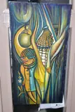 Plants of hope by Fred Kakinda Kizito, oil on canvas, sold Mar 2022