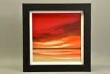 a dramatic coastal sunset, signed bottom right, oil on board, - by Jonathan Shaw, oil on board, sold Feb 2022
