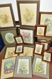Twenty three watercolour flower studies by R.A. McKILL, WATERCOLOUR, sold Feb 2022