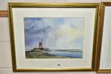 The derelict mill, river thurne norfolk by Ivan Taylor, watercolour on paper, offered Feb 2022